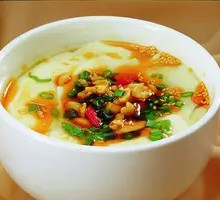 Noodles with Tofu Brain Sauce