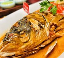 Braised Fish with Flatbread