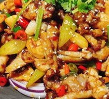 Spicy Frog Legs in Dry Pot