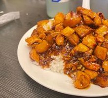 Stir-Fried Chicken with Potatoes over Rice