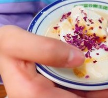 Rose Black Sugar Ice Tofu Pudding