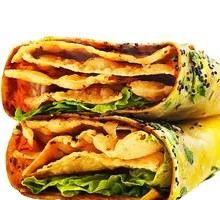 Double Egg Grilled Sausage Pancake