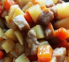 Potato and Pork Rice Bowl