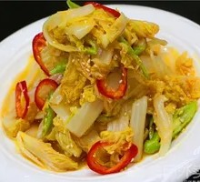 Sour-Spicy Baby Bok Choy