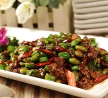 Braised Chicken Offal with Mung Bean