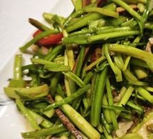Bitter Melon Stir-Fried with Salted Pork Strips