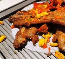 Hand-grabbed扇子骨