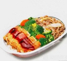 Chicken and Beef Rice Bowl