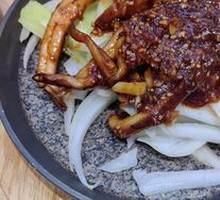 Grilled Squid on Iron Plate