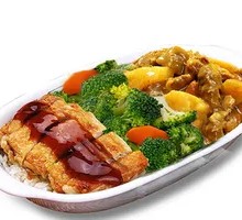 Chicken and Beef Rice Bowl