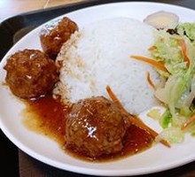 Braised Pork Meatballs with Rice