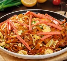 Egg and Ham Fried Rice Noodles