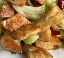 Stir-fried Napa Cabbage with Flatbread