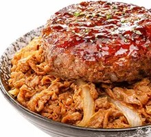 Japanese Hamburg Steak Rice