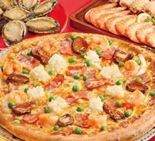Sea Cucumber Abalone Shrimp Pizza