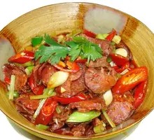 Sichuan-style腊肠炒饭
