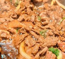 Grilled Meat on Iron Skillet