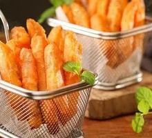 Fried Sweet Potato with Plum