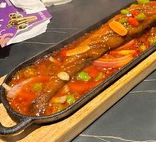 Grilled Cod on Iron Plate