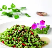 Minced Pork with Green Beans and Preserved Vegetable