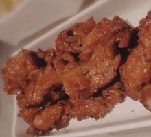 Grilled Pork with Large Skewers