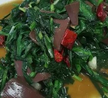 Stir-fried Duck Blood with Leeks