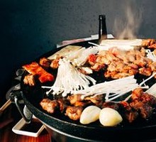 Grilled Meat on a Large Rack