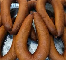 Homemade Hand-Torn Sausage