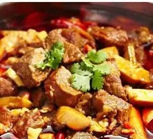 Fresh Beef Shin Tendon in Large Pot