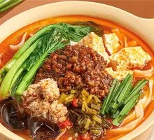 Spicy Pork Sauce with Tofu and Handmade Noodles