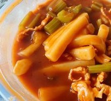 Mild Spicy Chicken Rice Cake