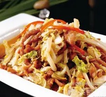 Stir-fried Pork Slices with Baby Bok Choy