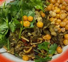 Pickled Cabbage and Chicken Noodle Salad