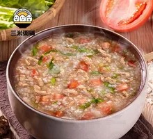 Tomato Beef Rice Porridge