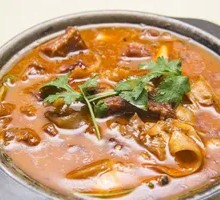 Tendon and Brain Hot Pot