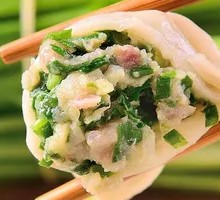 Leek and Pork Dumplings