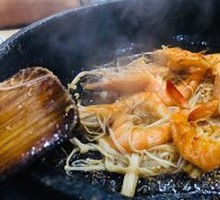 Shrimp with Enoki Mushrooms