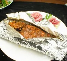 Aluminum-foil Grilled Sea Bass