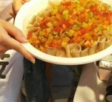 Sauce-drizzled Buckwheat Noodles