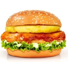 Spicy Grilled Pineapple Chicken Burger