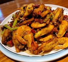 Spicy Chicken Wings and Shrimp