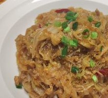 Sautéed Rice Noodles with Minced Pork and Sour Cabbage