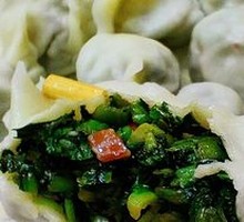 Bok Choy Noodle Dumplings