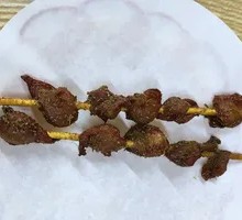Spicy Chicken Gizzard Skewers