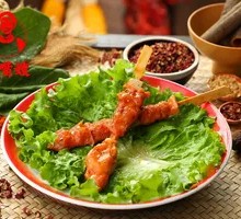 Fried Pork Skewers