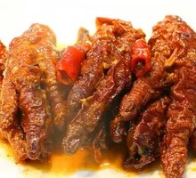 Braised Chicken Feet with Tiger Skin