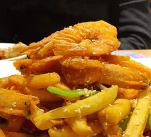 Fries with Shrimp