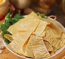 Oil-soaked tofu skin