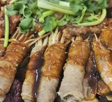 Golden Mushroom Beef Rolls