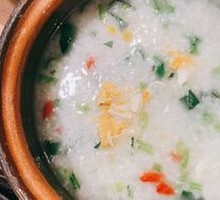 Egg Custard Rice Porridge with Pork